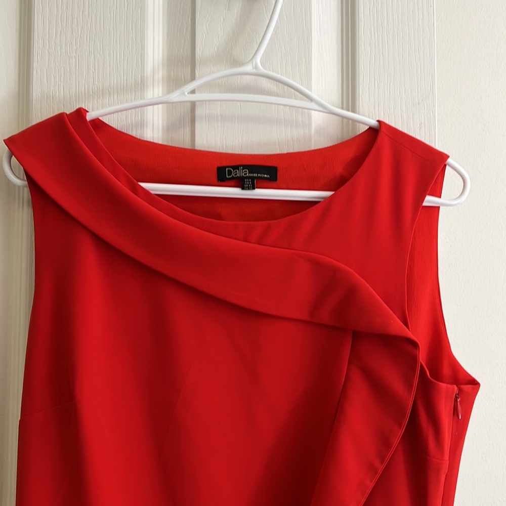 Dalia Orange Ruffled Dress - Picture 5 of 11